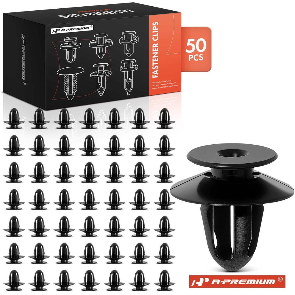 50Pcs Nylon Black Interior Door Trim Panel Retainer Clips for BMW