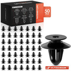 50Pcs Nylon Black Interior Door Trim Panel Retainer Clips for BMW