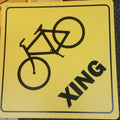 Caution Plastic Sign for Bicycle (10 Speed, 2 Wheel)