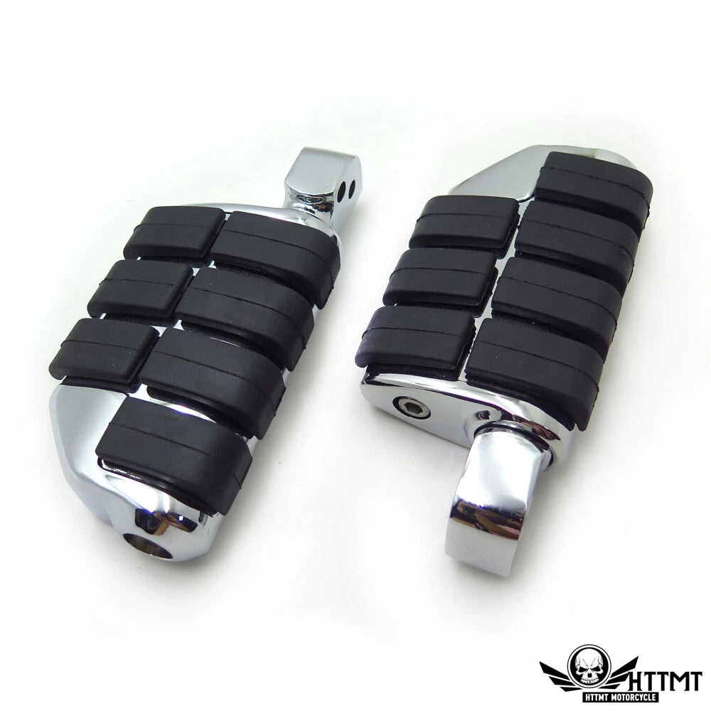 Chrome Dually Footpegs for Yamaha V-Star 650 1000, Royal Star, V-Max, Virago
