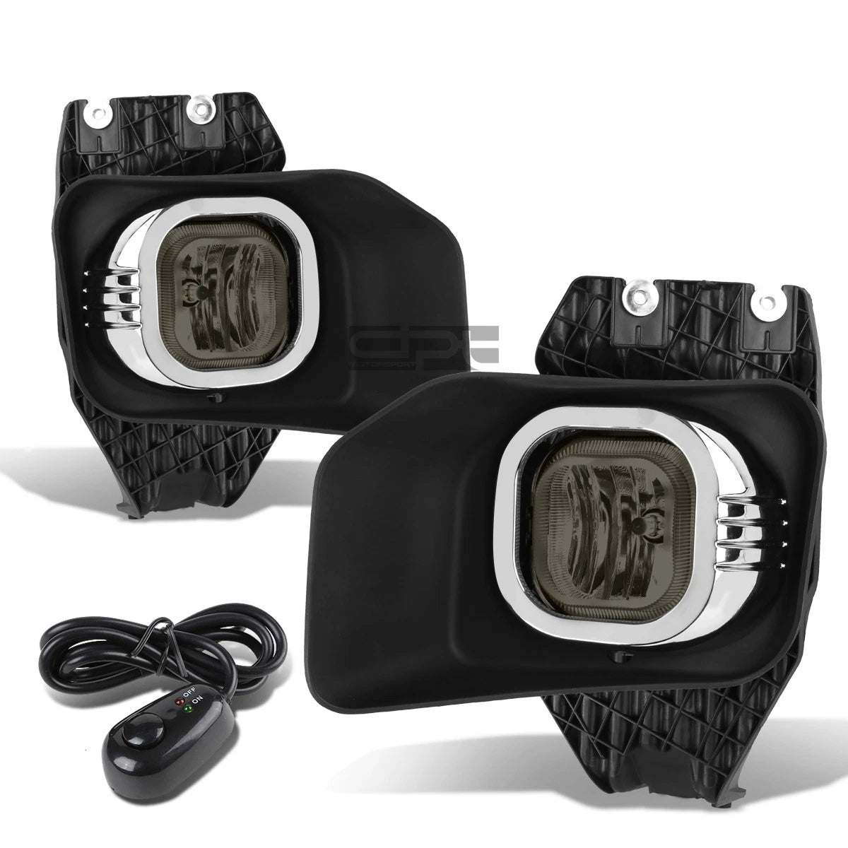 Pair of Smoked Lens Bumper Fog Lights with Switch & Harness for Ford Super Duty (2011–2016)
