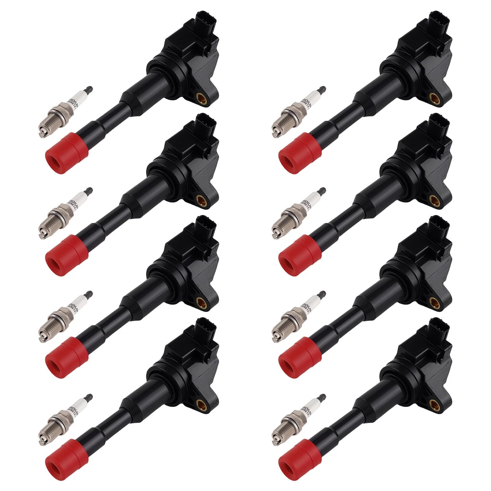 Set of 8 Ignition Coils & Spark Plugs for Honda Civic (2003-2005)