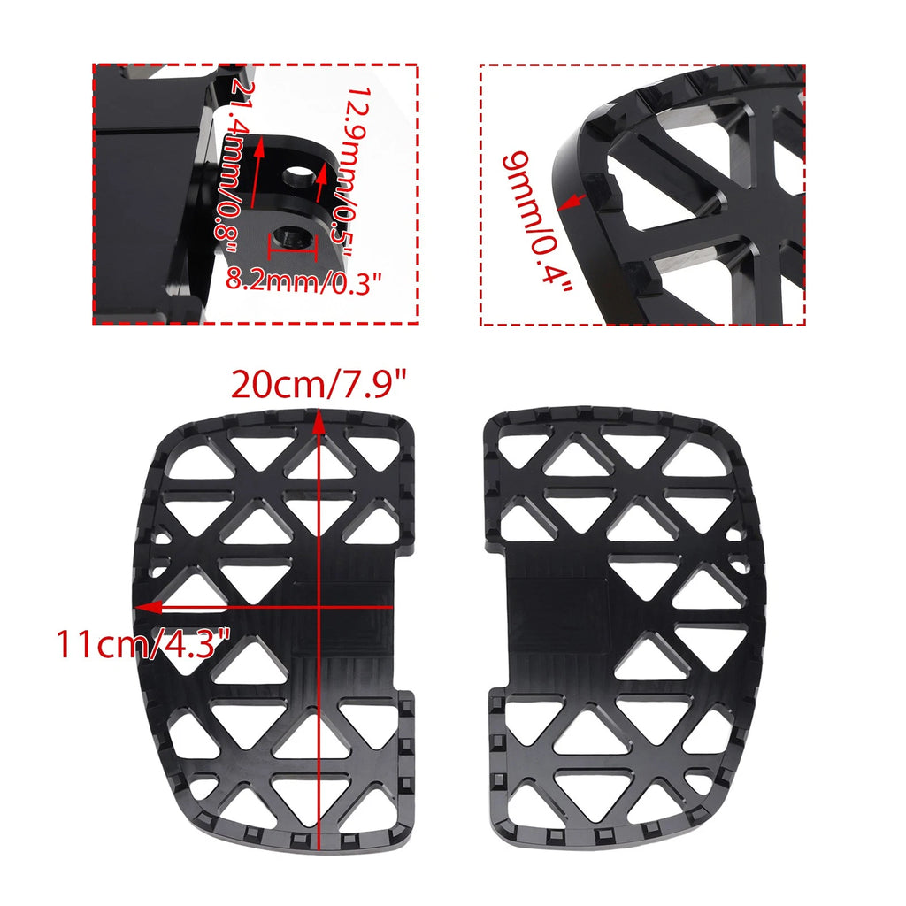 Front Footrests Foot Pegs for Meteor 350 (2021–2025), Classic 350 (2022–2025)