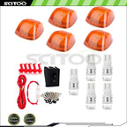 5PCS Smoke Lens Cab Marker Light + White LED for Dodge Ram 3500 (1994–2002)
