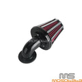 Black Air Filter Cleaner Intake Kit for Harley Road King FLHR (2004-2023)