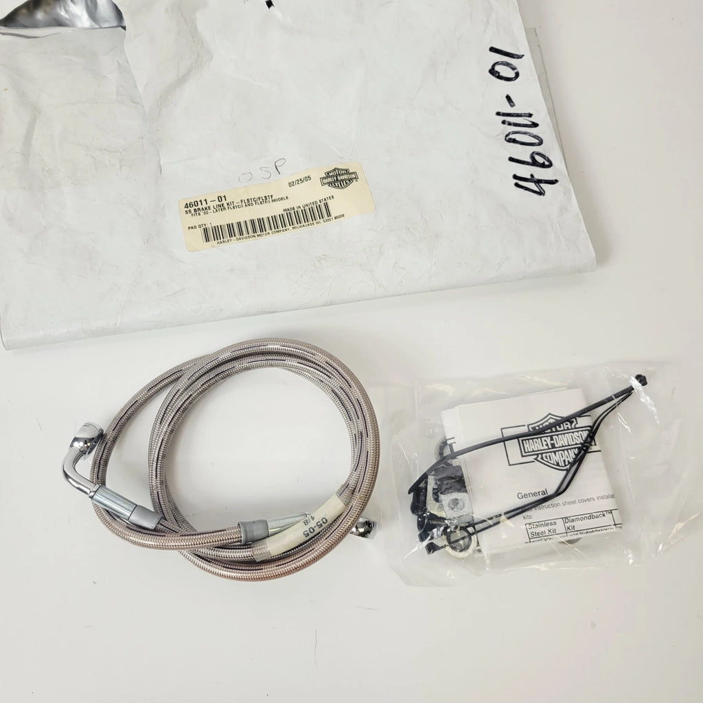 Front Brake Line Kit for Harley-Davidson Softail FLSTC FLSTF (2000–2007) 46011-01