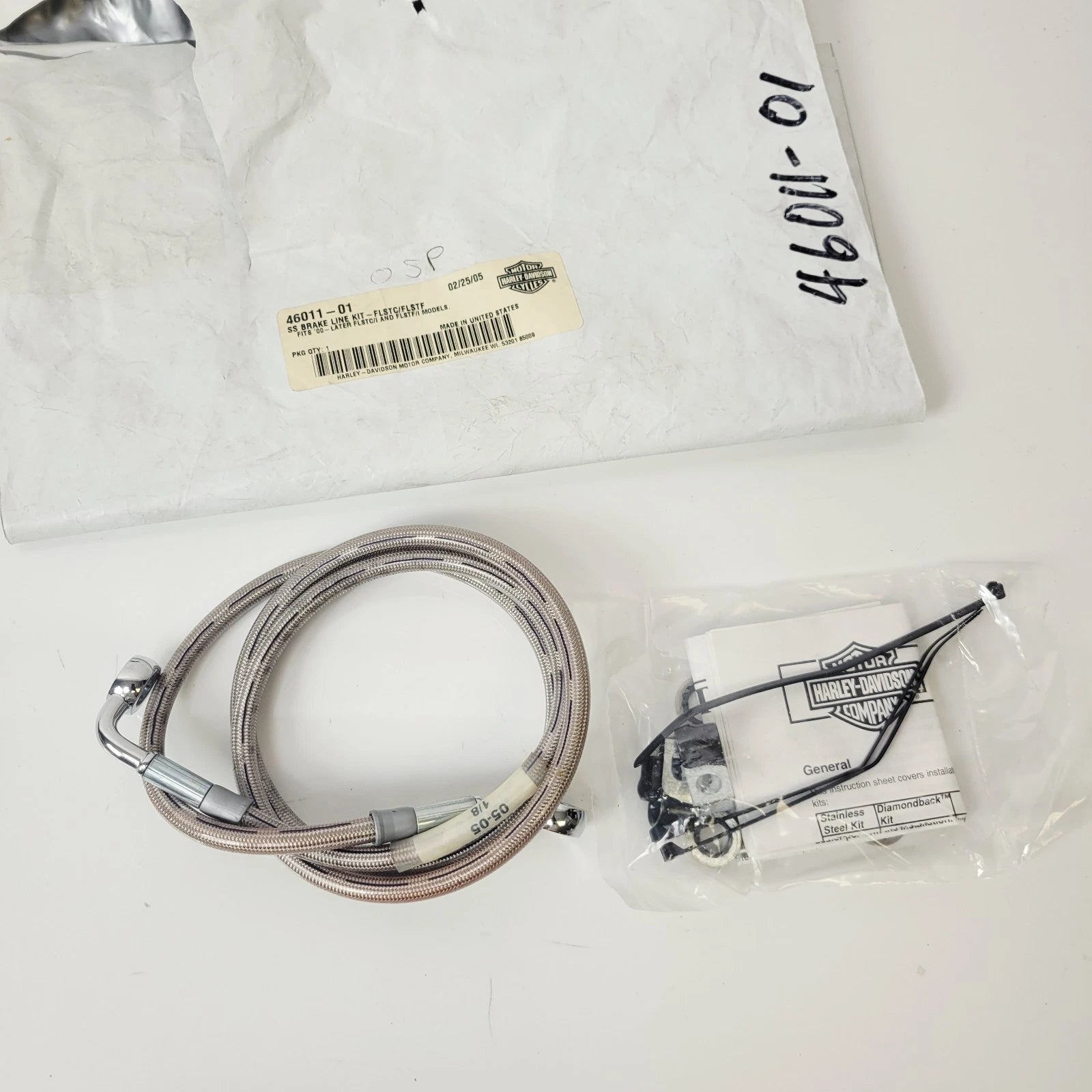 Front Brake Line Kit for Harley-Davidson Softail FLSTC FLSTF (2000–2007) 46011-01