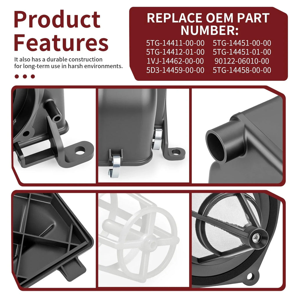 Air Filter Cage Guide + Air Box Lid Seal Kit for Yamaha YFZ450 (2004–2013)