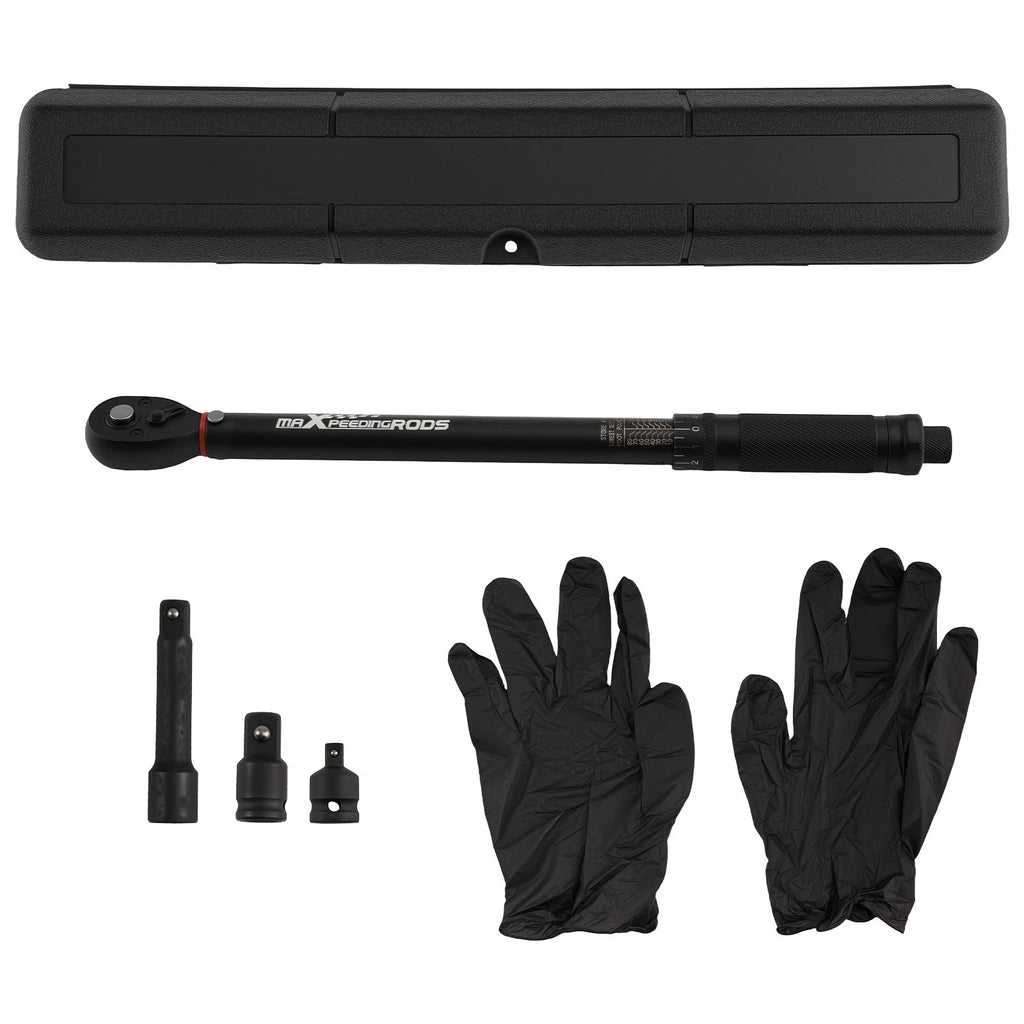3/8" Drive Click Torque Wrench Kit 13.6-108.5Nm with Extension Bar
