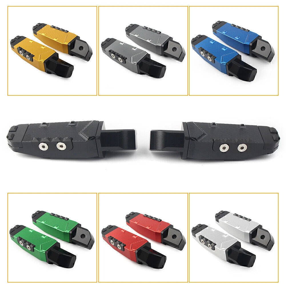 Rear Passenger Footrest Pegs Pedal Pad for Yamaha YZF R1 R6 R1M R1S (2015–2023)