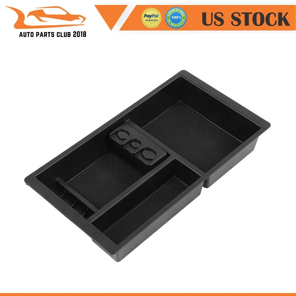 Center Console Organizer Tray for Suburban Tahoe Yukon (2015–2018) Black