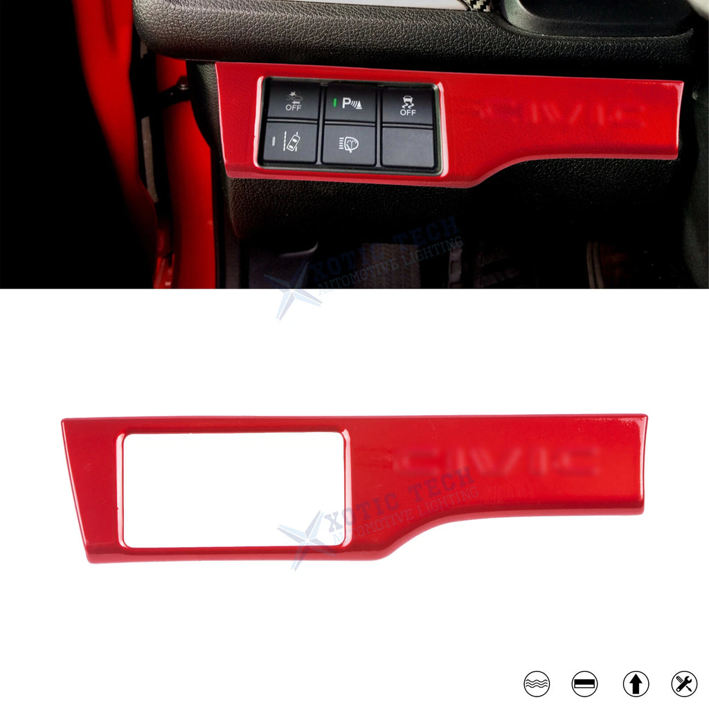 Headlight Switch Button Frame Cover for Honda Civic (2016–2021)