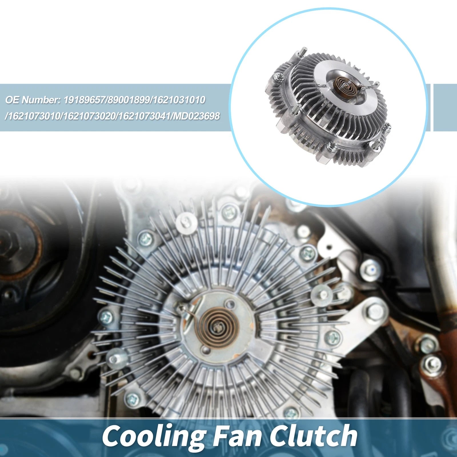 Engine Cooling Fan Clutch for Dodge Ram 50 L4 2.0L (1983–1989) No. 19189657