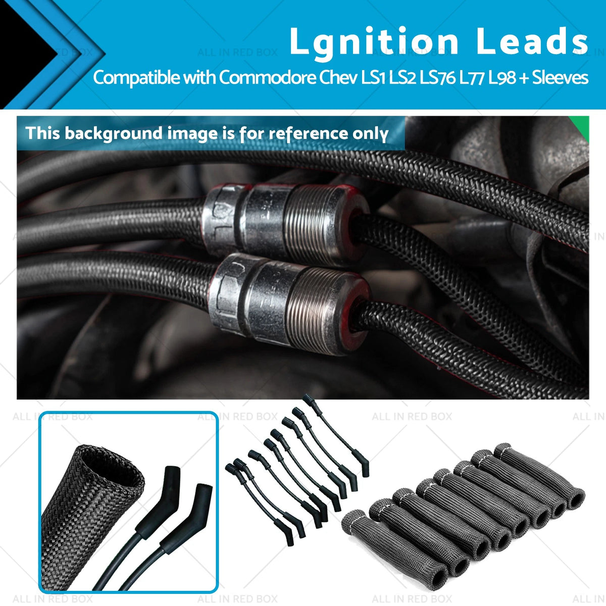 9mm Spark Plug Leads for Holden Commodore LS1 LS2 LS3 L76 L77 LSA (2001–2017)
