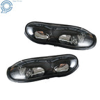 Halogen Black Headlight Pair for Chevy Camaro Z28 (1998–2002) Right+Left