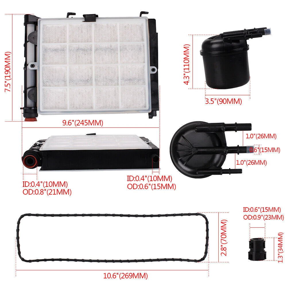 Fuel/Water Filter Kit for Ford 6.7L Powerstroke (2017–2019) FD4625