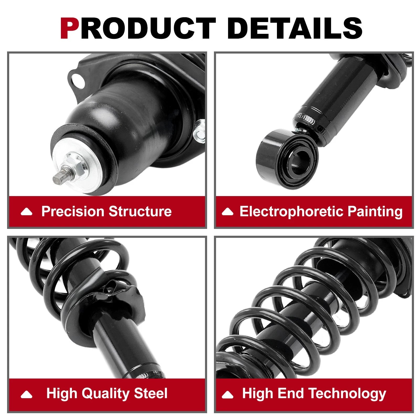 Pair Rear Struts with Coil Springs for Toyota Corolla Matrix (2009–2013)