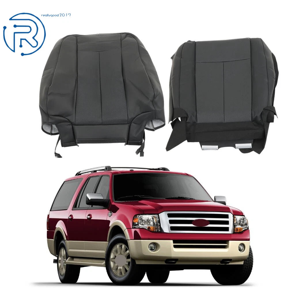 Leather Seat Cover Set for Ford Expedition (2007–2014) Black