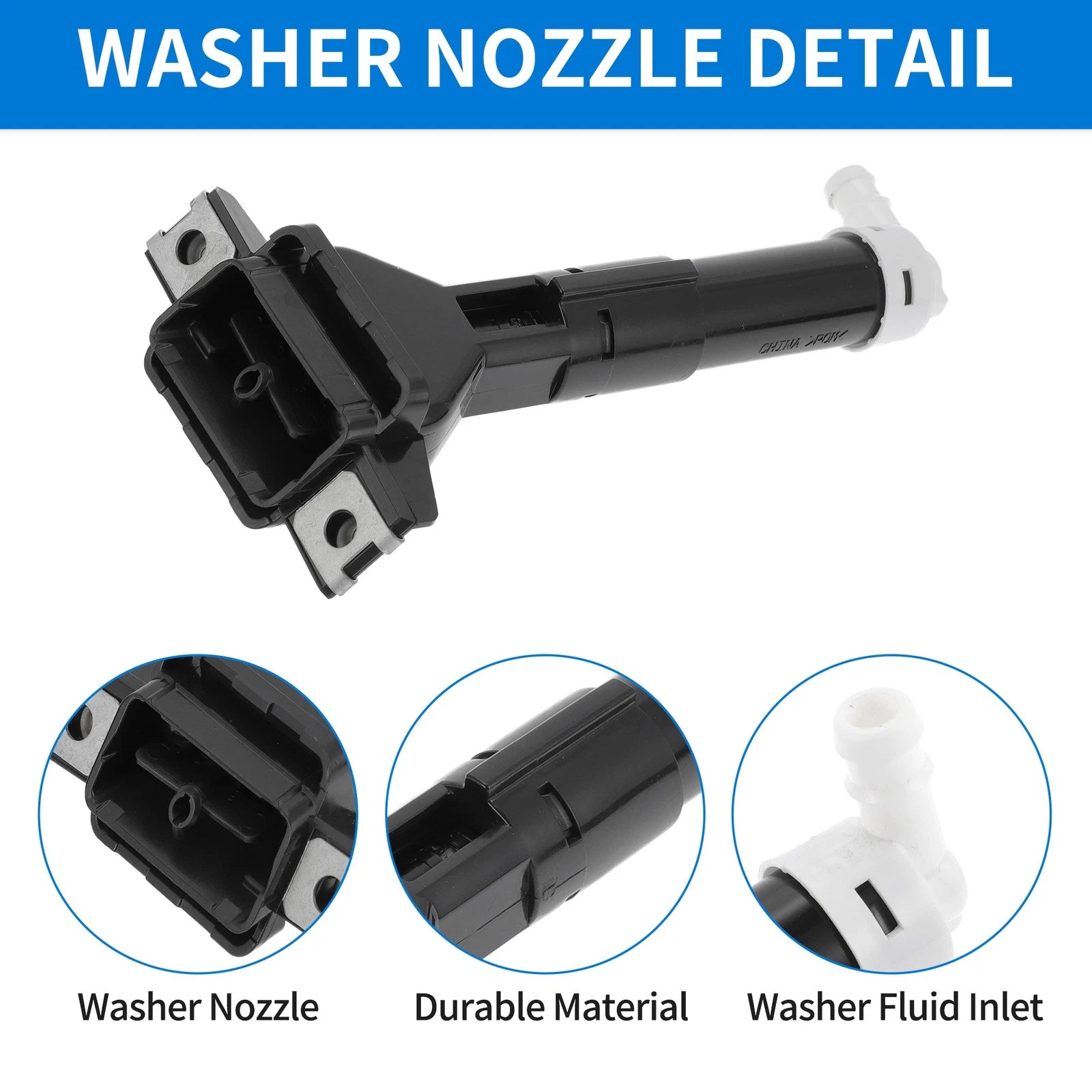 Front Right Headlight Washer Nozzle for Honda CR-V (2017–2020) No. 76880T0AS01