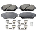 Set of 4 Akebono ProAct Front Ceramic Disc Brake Pads for Lexus ES300 ES330 (2002–2006)