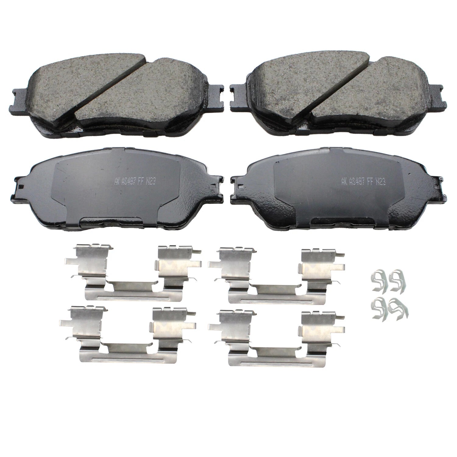 Set of 4 Akebono ProAct Front Ceramic Disc Brake Pads for Lexus ES300 ES330 (2002–2006)