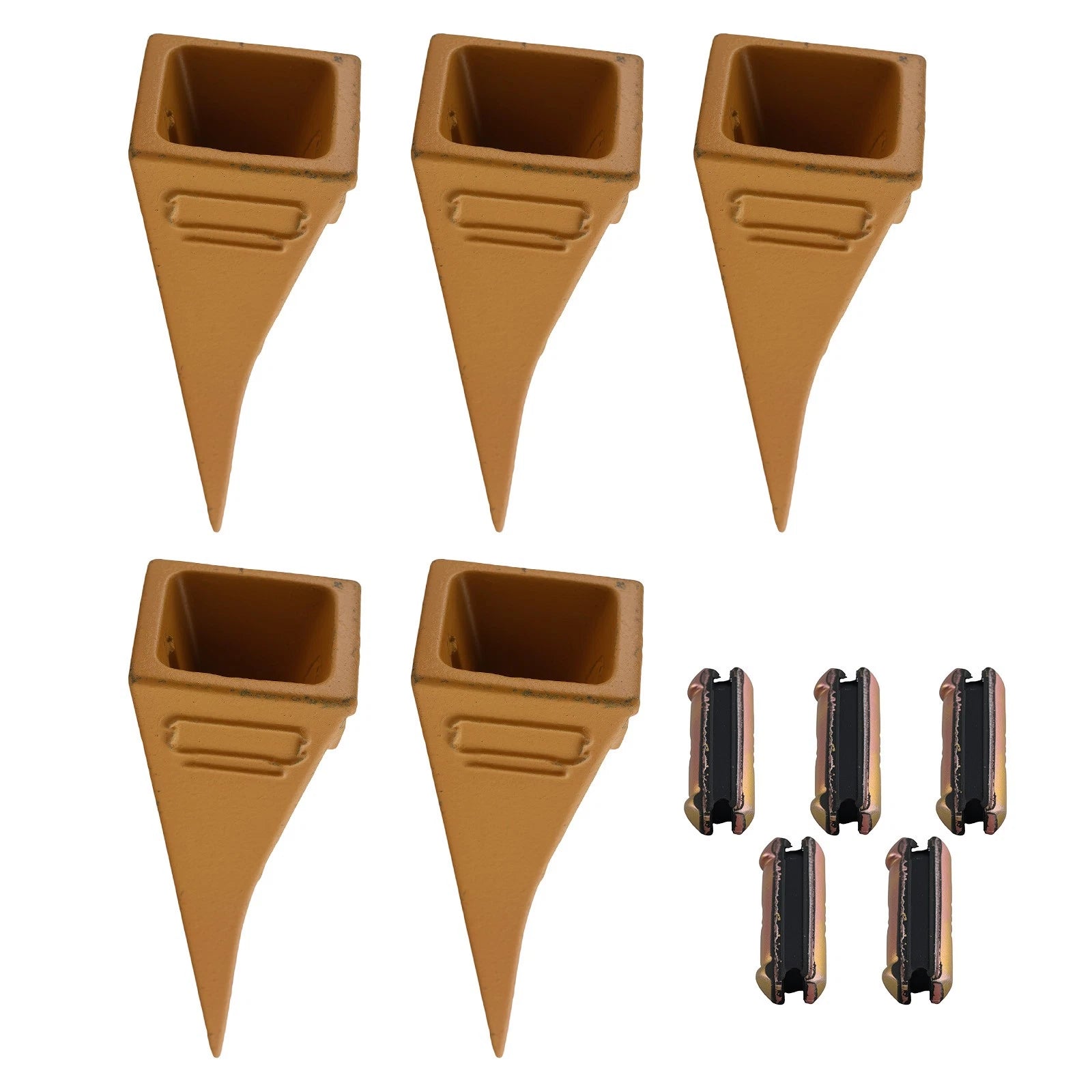 5PCS Bucket Teeth w/ Pins for Bobcat Mini Excavator (6737325)