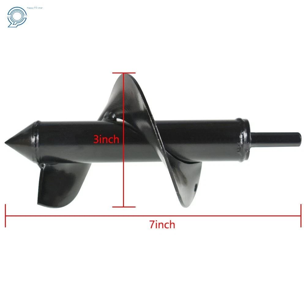 3" Auger Drill Bit for Garden Plants Bulb Post Hole Digger