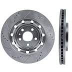 Front Drilled Slotted Brake Rotors for Ford Flex (2013–2016), Lincoln MKS MKT