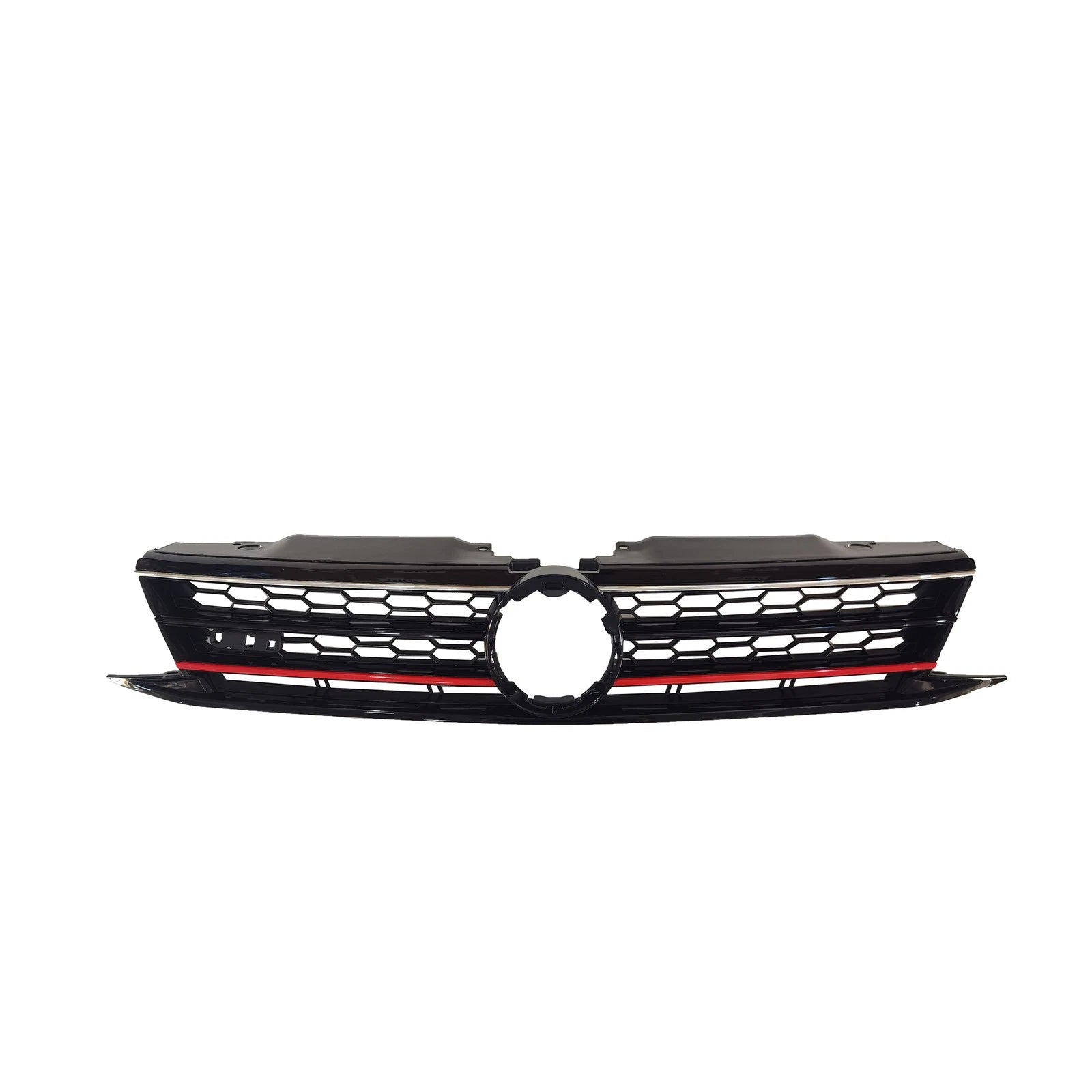 Honeycomb Grille for VW Jetta (2015-2017) - Black with Red Trim