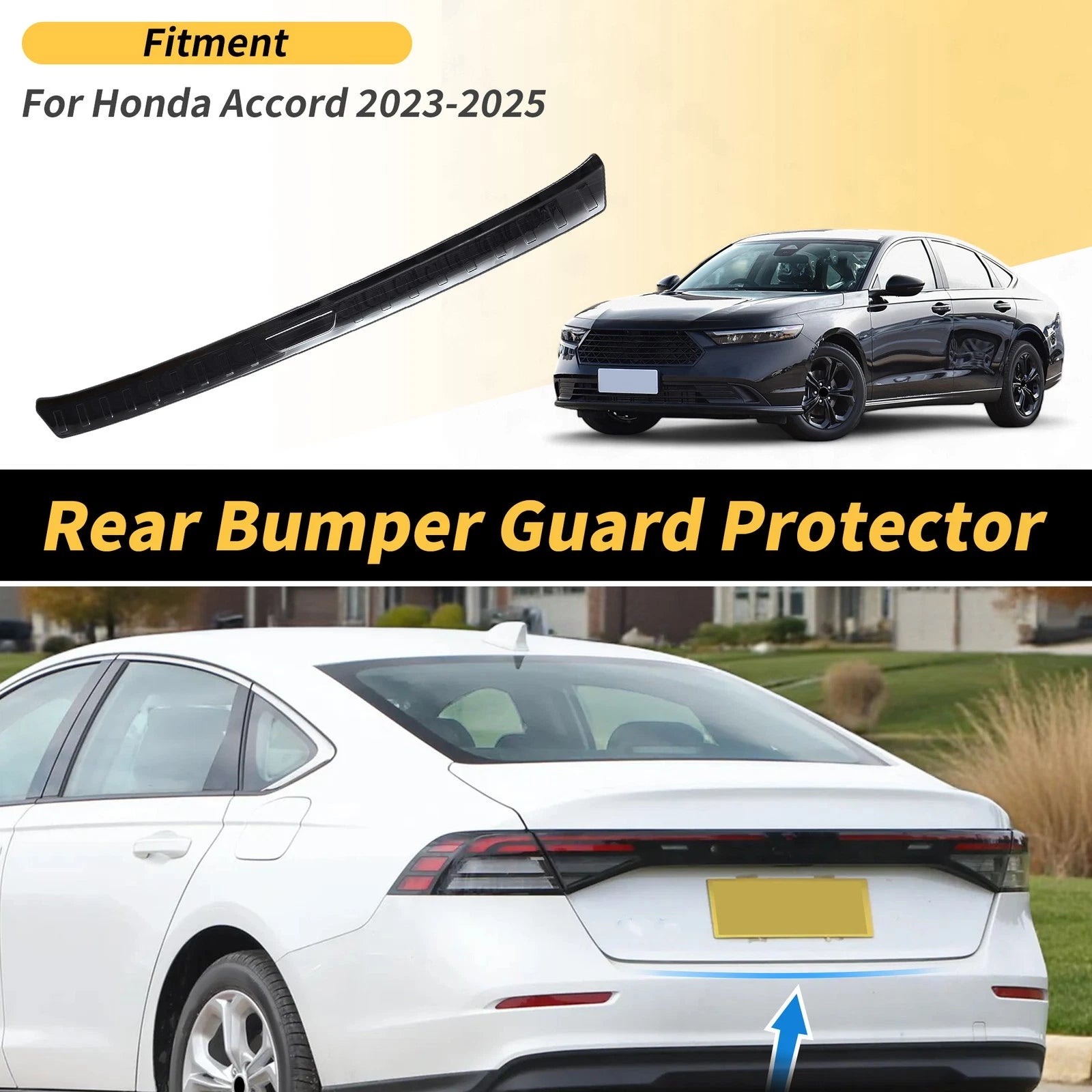 Bumper Guards for Honda Accord (2023–2025) Titanium Tone 1 Pc