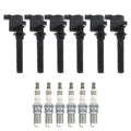 Set of 6 Ignition Coils & NGK Ruthenium HX Spark Plugs for Escape 3.0 V6