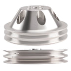 Polished Double Groove Drive Kit for Chevy SBC 283-350 (Short Water Pump) (1968–1984)