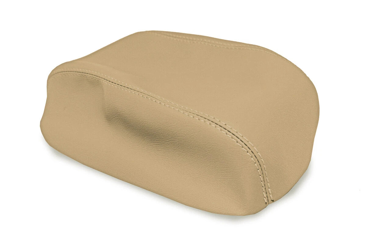 Center Console Lid Armrest Cover for Kia Sorento (2014–2020) Beige PVC Leather