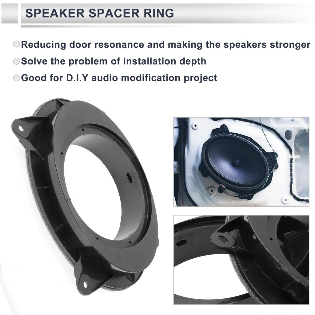 Set of 2 Speaker Spacer Rings for Toyota 6x9" to 6.5"