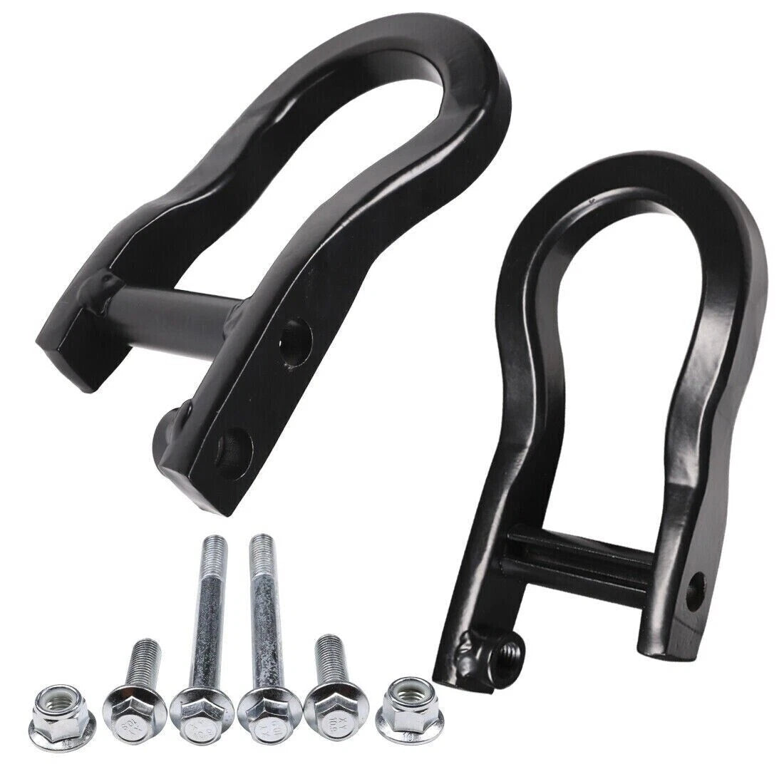 1 Pair Black Tow Hooks for Chevrolet GMC Silverado Sierra 1500 (2007–2019) 84072463
