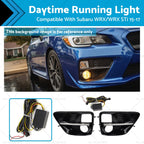 Pair Front LED DRL Turn Light Fog Lamp for Subaru WRX/WRX STi (2015–2017)