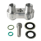 LS Swap GM R4 A/C Compressor Straight Adapter Fitting Aluminum