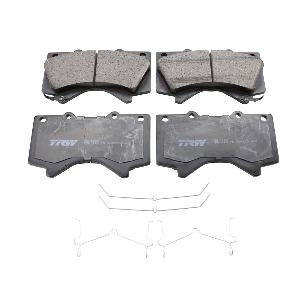Set of 4 TRW Pro Front Ceramic Brake Pads for Toyota Land Cruiser Tundra (2008–2021)