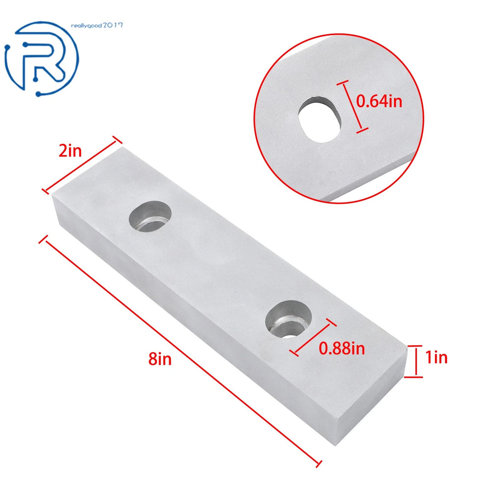 Set of 2 Aluminum Vise Clamps for 6" Milling Vises