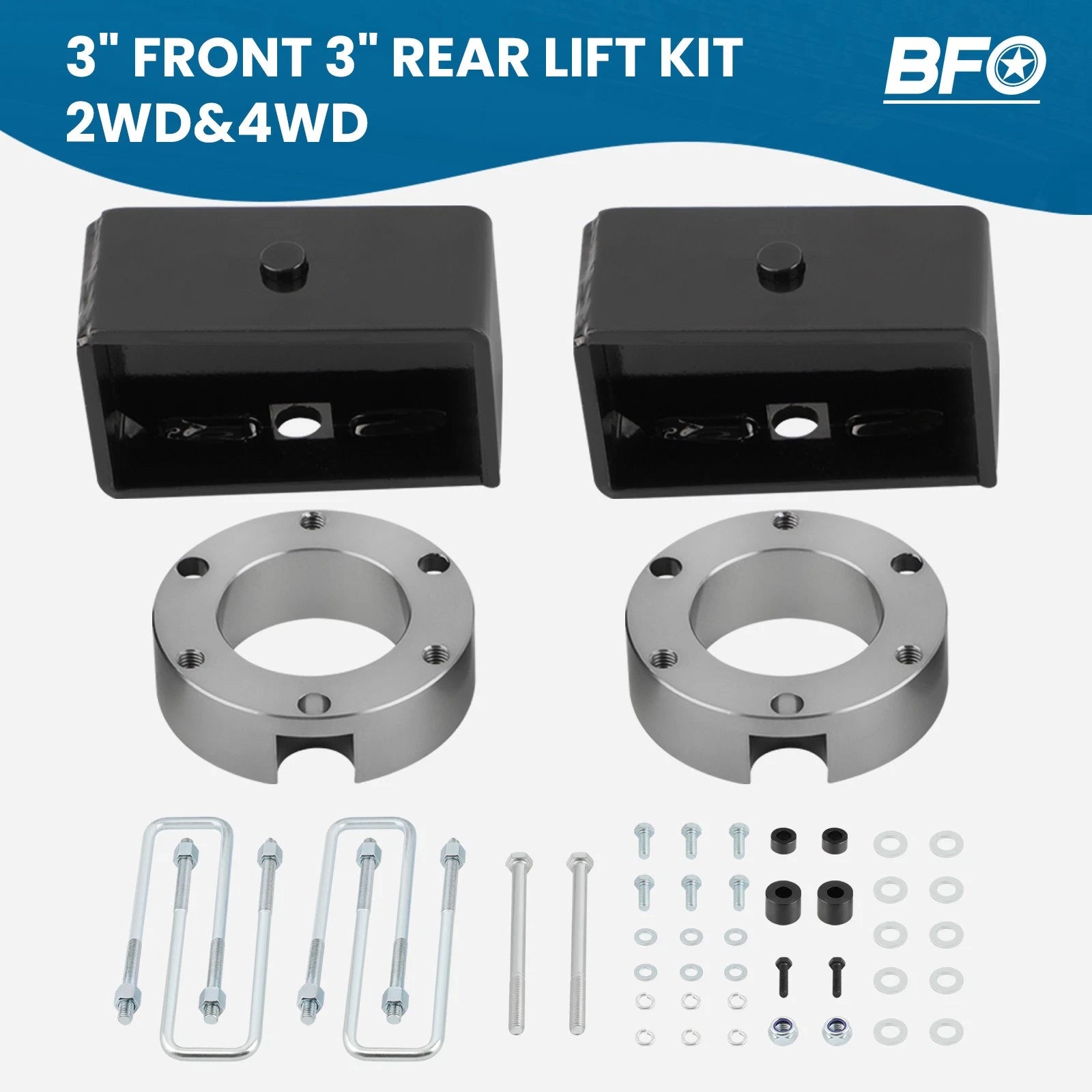 3-Inch Lift Kit for Toyota Tacoma 2WD 4WD (1995–2004) Differential Drop
