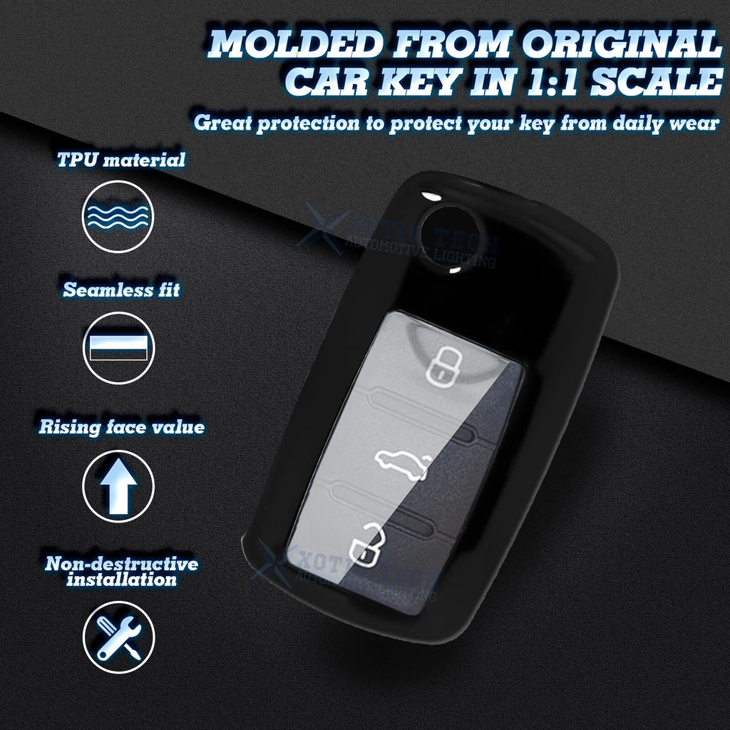 TPU Smart Key Cover for Volkswagen GTI Golf Jetta (2014-2024)