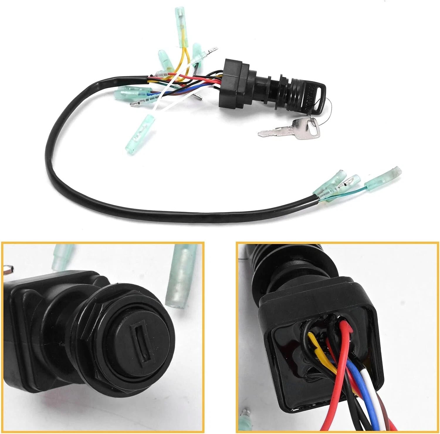 Ignition Key Switch for Yamaha Outboard Motor (#703-82510-43-00)