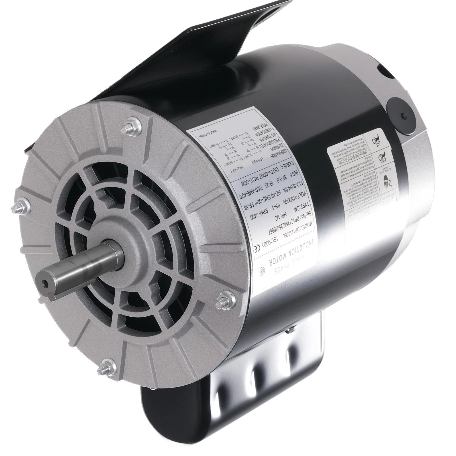 1/2HP Electric Motor 3450RPM 115V/230V 56 Frame ODP 5/8" Shaft