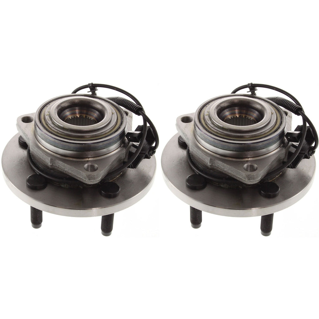 Set of 2 Front Wheel Hubs for 4-Wheel ABS Vehicles