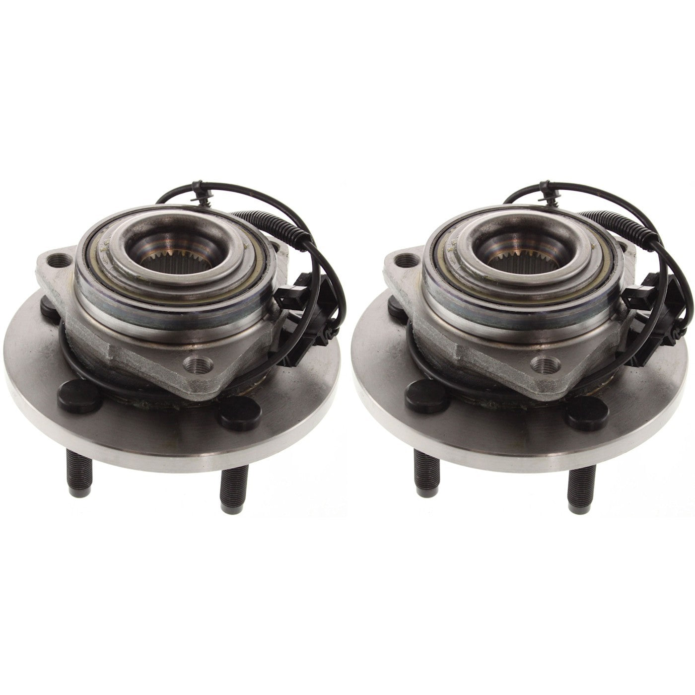 Set of 2 Front Wheel Hubs for 4-Wheel ABS Vehicles