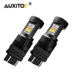 2X 3157 LED DRL Switchback Turn Signal Parking Light Bulbs for