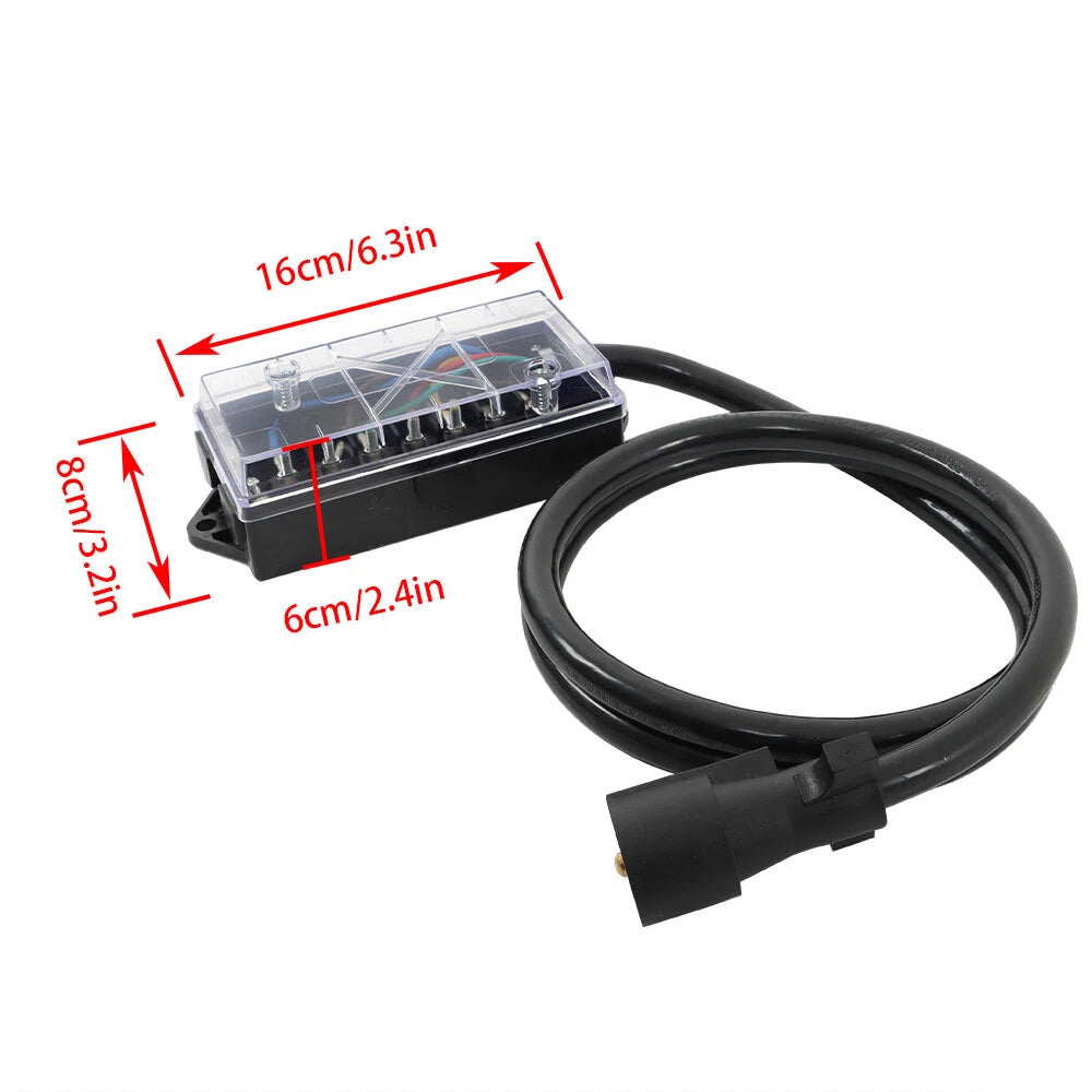 7-Way Trailer Cable with 7 Pin Plug for RV Trailer (6 Feet)