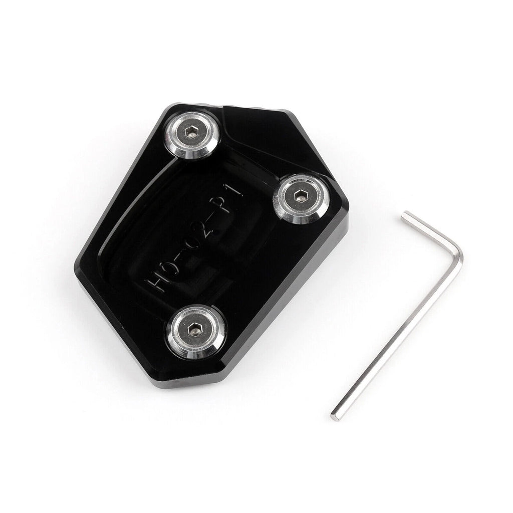 CNC Side Kickstand Extension Plate Pad for Honda CBR250R (2011–2015) Black