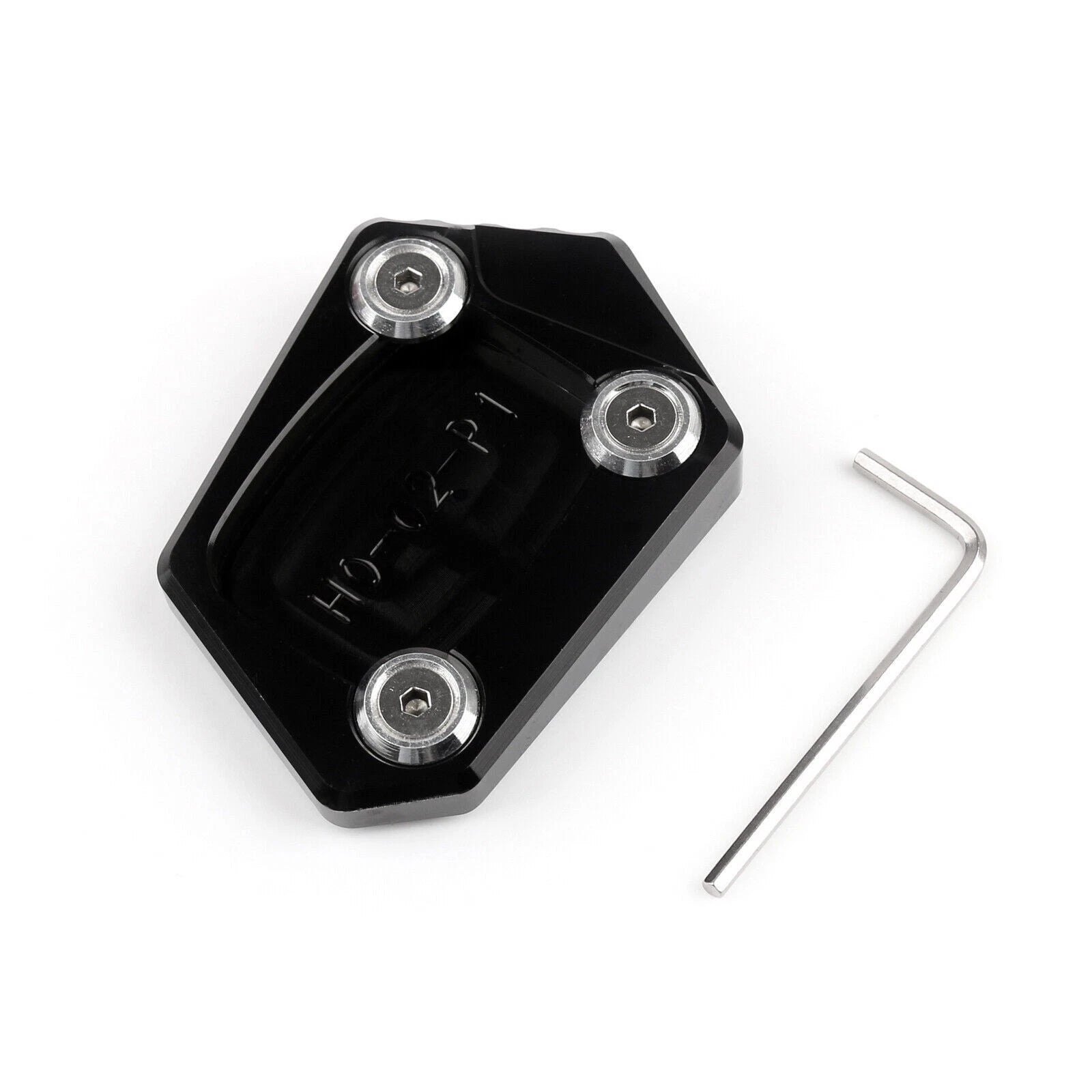 CNC Side Kickstand Extension Plate Pad for Honda CBR250R (2011–2015) Black