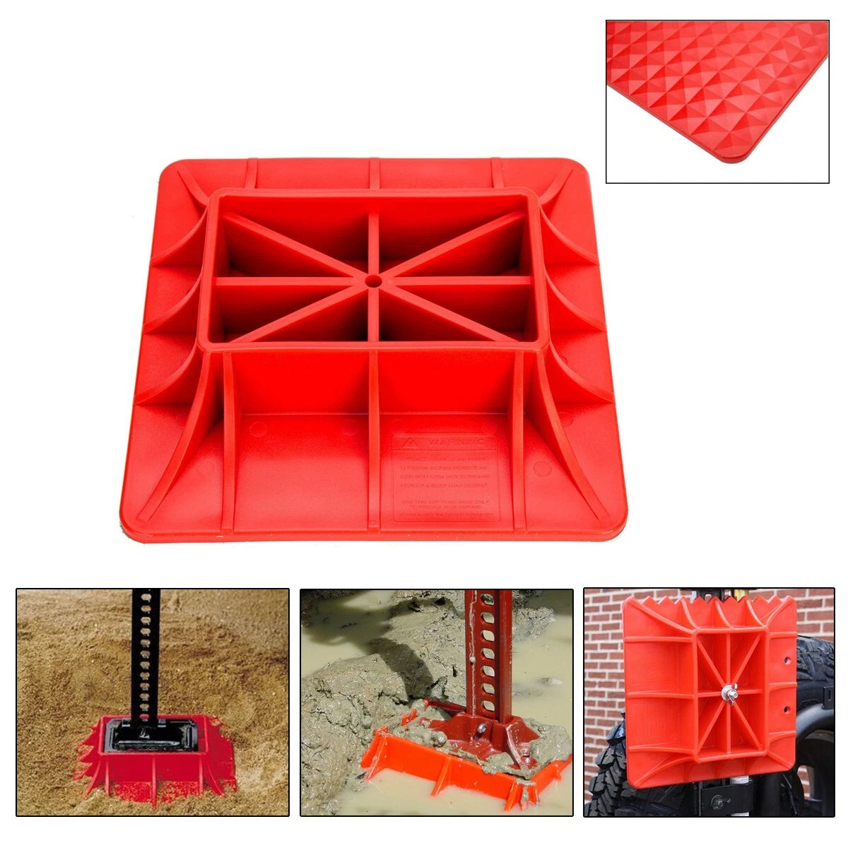 Off Road Base ABS Jack Surface Pad for Hi-Lift Jack (11.2in x 11.2in)